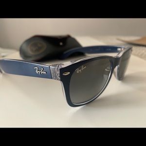 Ray-Ban New Wayfarer color mix RB2132 blue - nylon